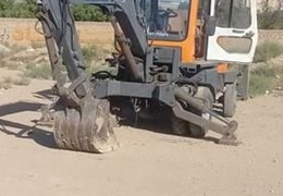 مینی بیل مکانیکی چرخ لاستیکی