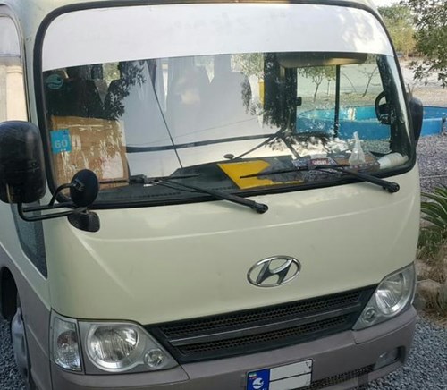 مینی بوس هیوندا 2011 پلاک سفید