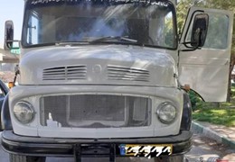 کامیون کمپرسی بنز911مدل1973
