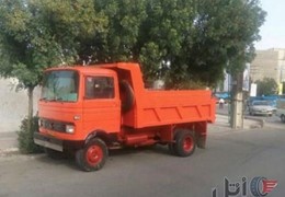 کامیون خاور ٦٠٨ کمپرسی بی رنگ بسیار سالم
