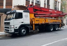پمپ بتن سانی ۳۷ متری ایکس مدل ۲۰۱۲