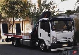 ایسوزو کفی خودروبر دکل جرثقیل